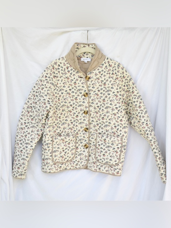 Mable Jackets & Blazers - Anthropologie Cottagecore Mable Floral 100% Cotton Quilted Jacket size Medium